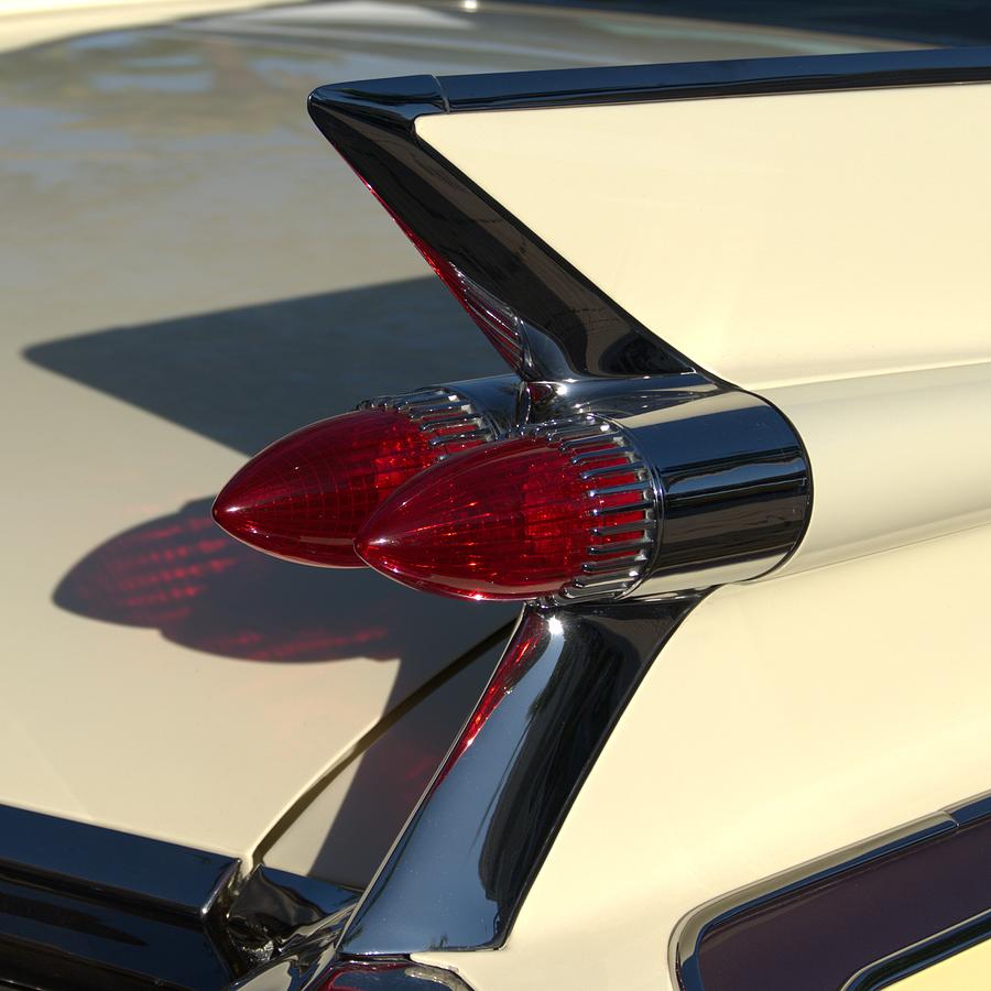 1959 Caddy Taillights Photograph by Don Columbus
