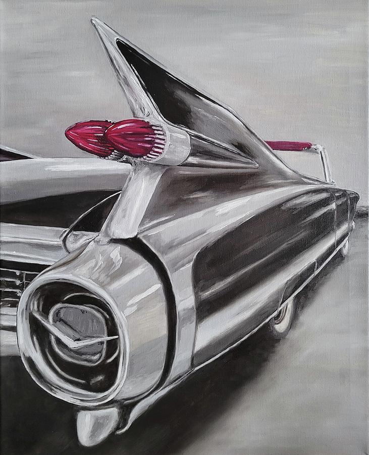 1959 Cadillac El Dorado Painting by Glen Heppner