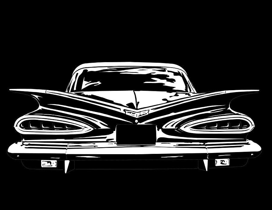 1959 Chevy Belair Poster Painting by Will Young | Fine Art America