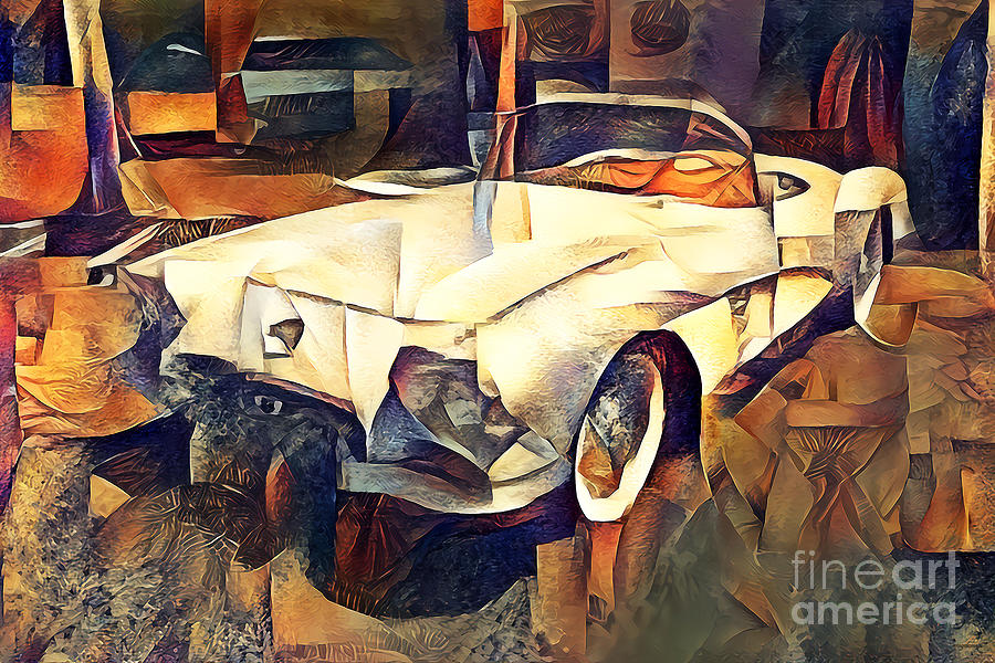 1959 Chevy Corvette in Contemporary Art 20210717 Photograph by Wingsdomain Art and Photography