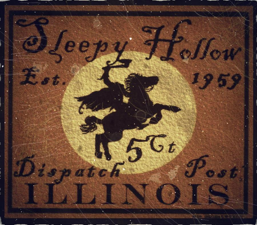 1959 Sleepy Hollow Illinois - 5cts. Vintage Edition - Dispatch Post Digital Art by Fred Larucci