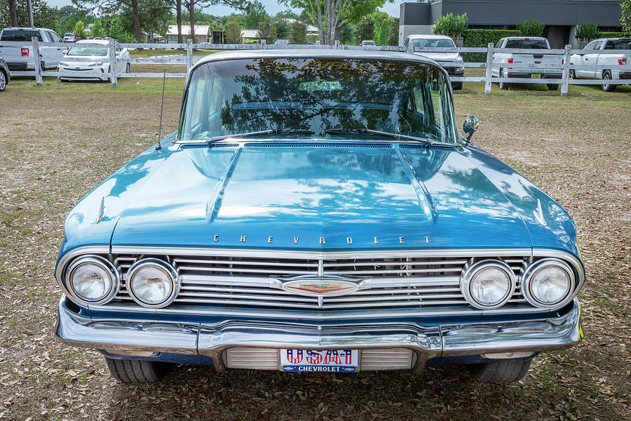 1960 Blue Chevrolet Impala X118 Photograph by Rich Franco - Fine Art ...