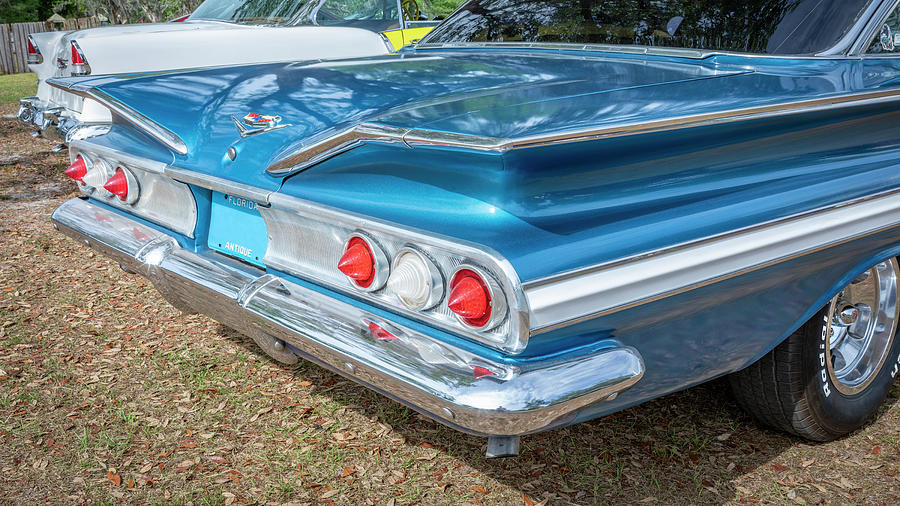 1960 Blue Chevrolet Impala X128 Photograph By Rich Franco - Fine Art 