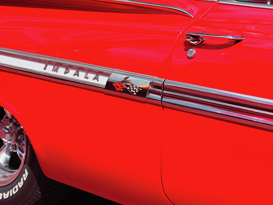 1959 Chevrolet Side Emblems 100221 Photograph by Rospotte Photography ...