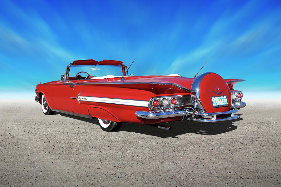 Transportation Photograph - 1960 Chevy Impala Convertible  by Mike McGlothlen