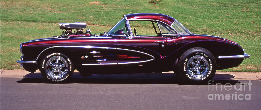 1960 Corvette Photograph by Jim Cazel