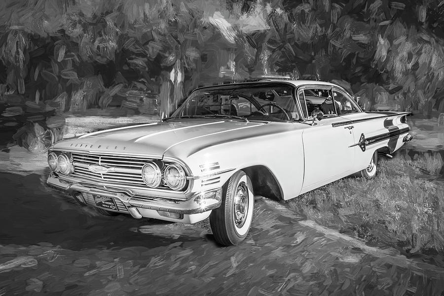 1960 White Chevrolet Impala SS X111 Photograph by Rich Franco - Pixels