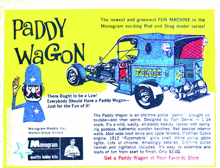 1960s Monogram Model Kit Paddy Wagon Photograph