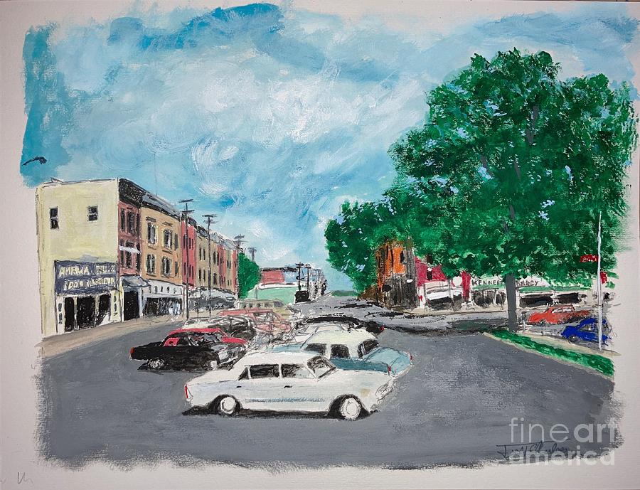 1960s Cars, Clayton, NY Painting by Joel Charles