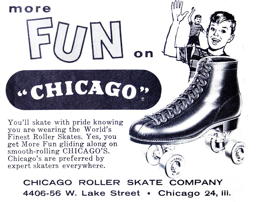 1960s Chicago roller skates company ad Photograph by David Lee Thompson