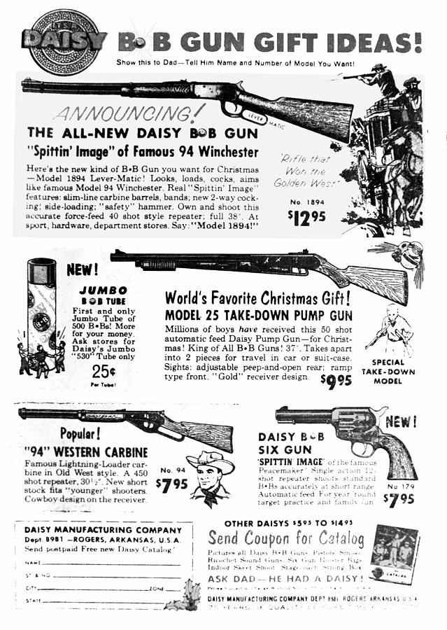 1960s Daisy BB Gun add Photograph by David Lee Thompson