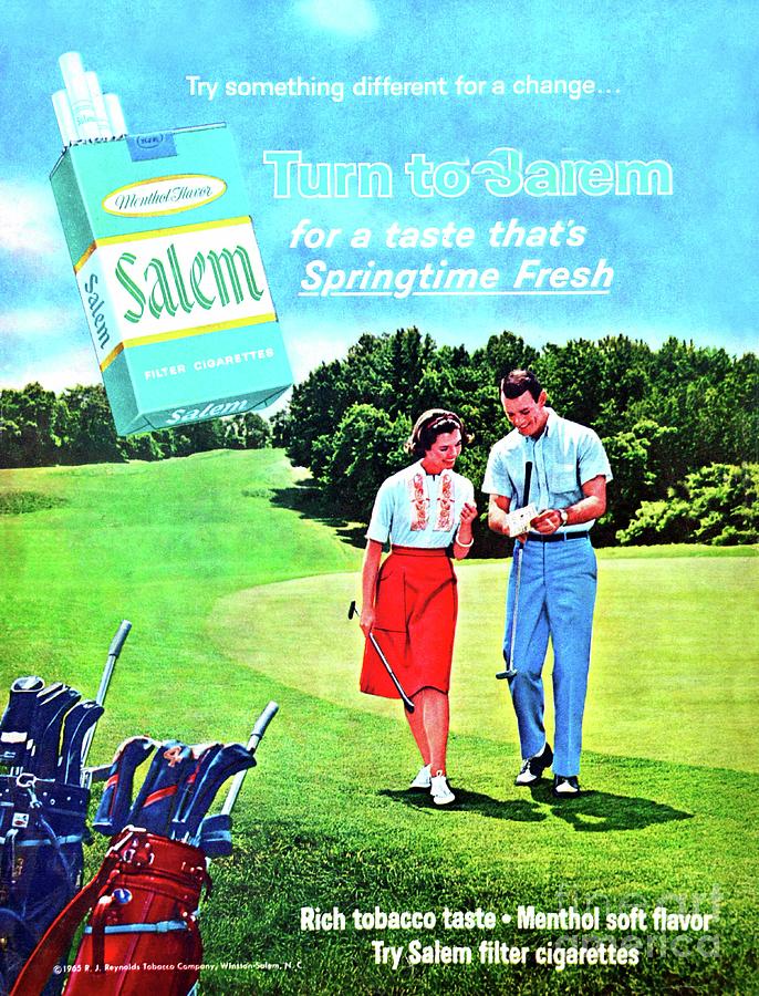 1960s magazine ad for Salem Cigarettes Photograph by David Lee Thompson