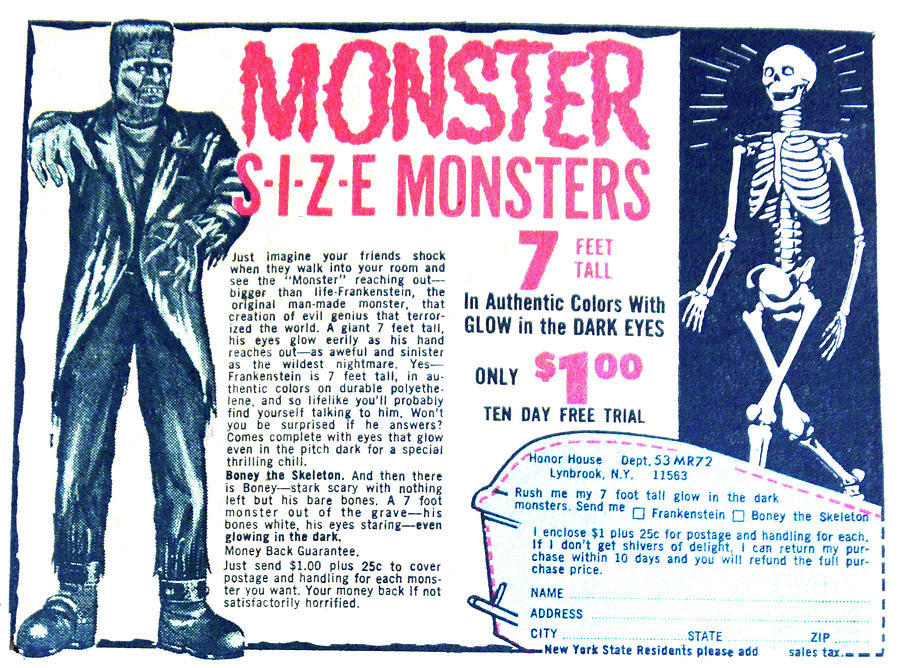 1960s Monsters Add Photograph