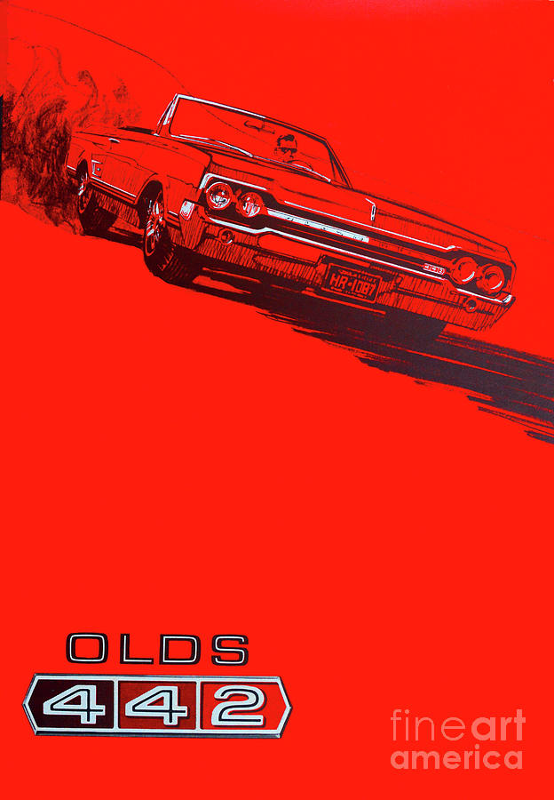 1960s Olds 442 add Photograph by David Lee Thompson