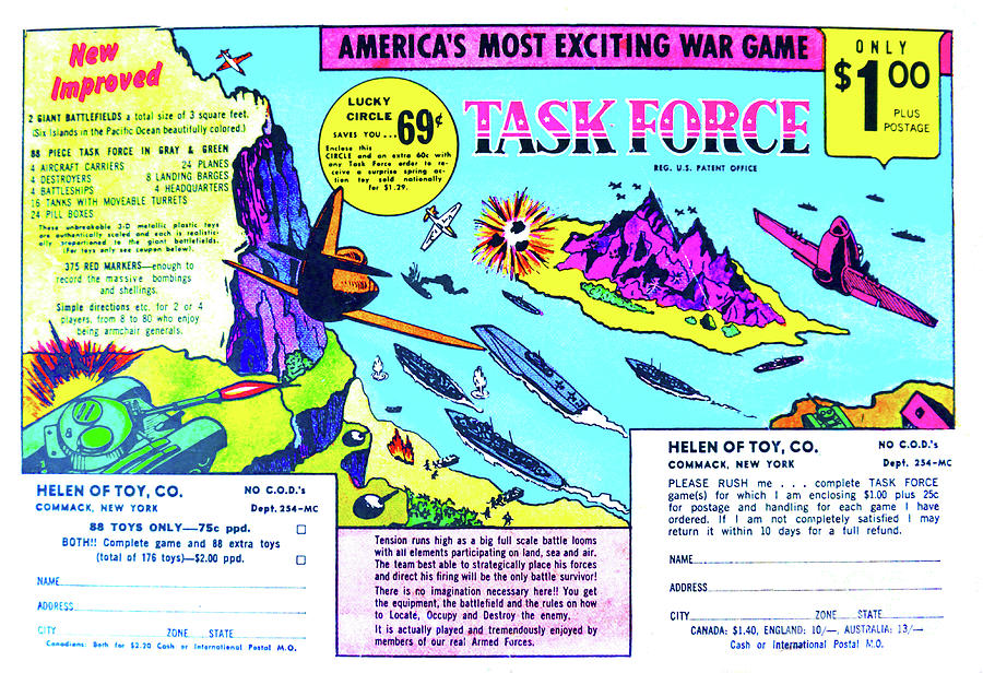 1960s Task Force War Game Add Photograph