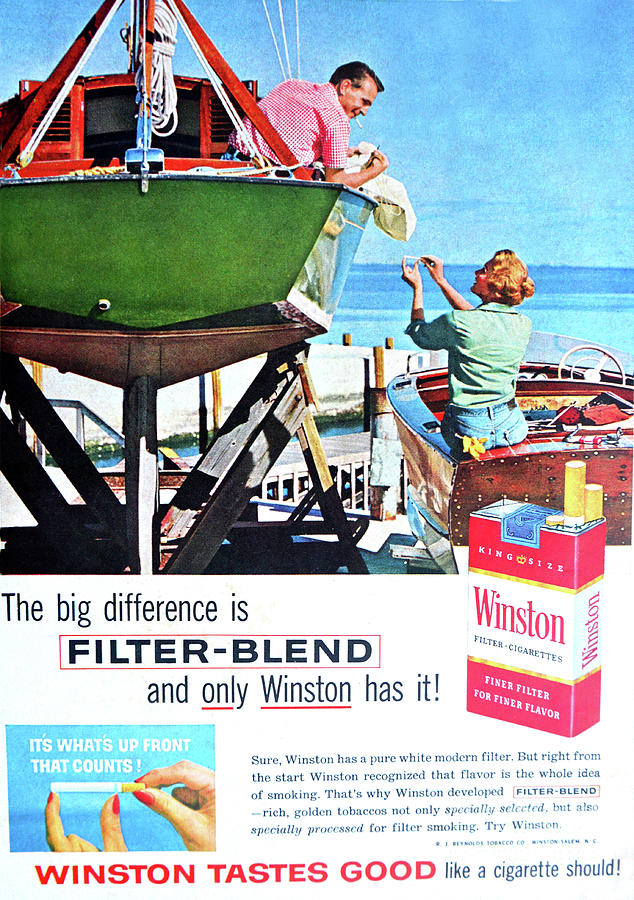 1960s Winston Cigarette Add Photograph