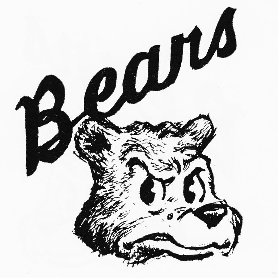 1961 Bears Art Mixed Media by Row One Brand