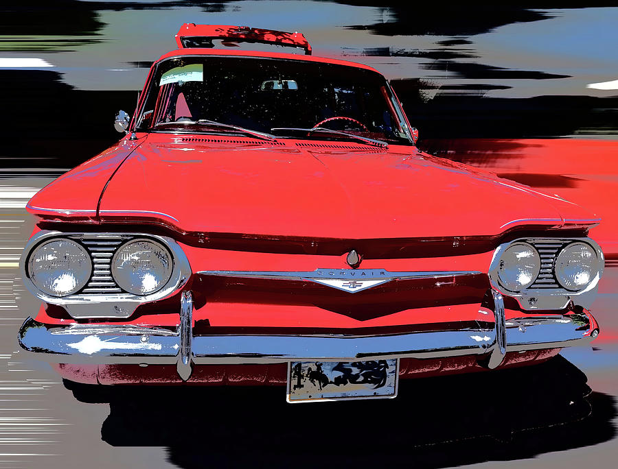 1961 Chevrolet Corvair 715 Photograph by Cathy Anderson