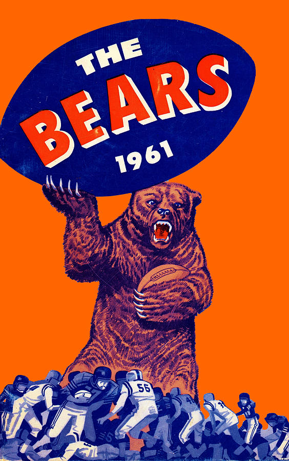 1961 Chicago Bears Mixed Media by Row One Brand