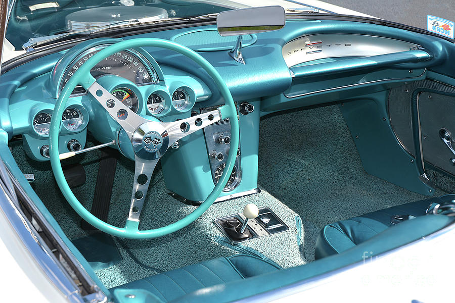 1961 Corvette Dash Panel Photograph by Thomas Burtney - Fine Art America