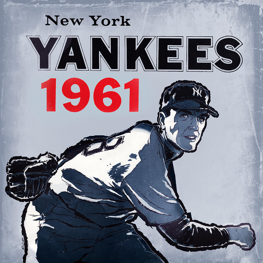 1961 New York Yankees Art Mixed Media by Row One Brand