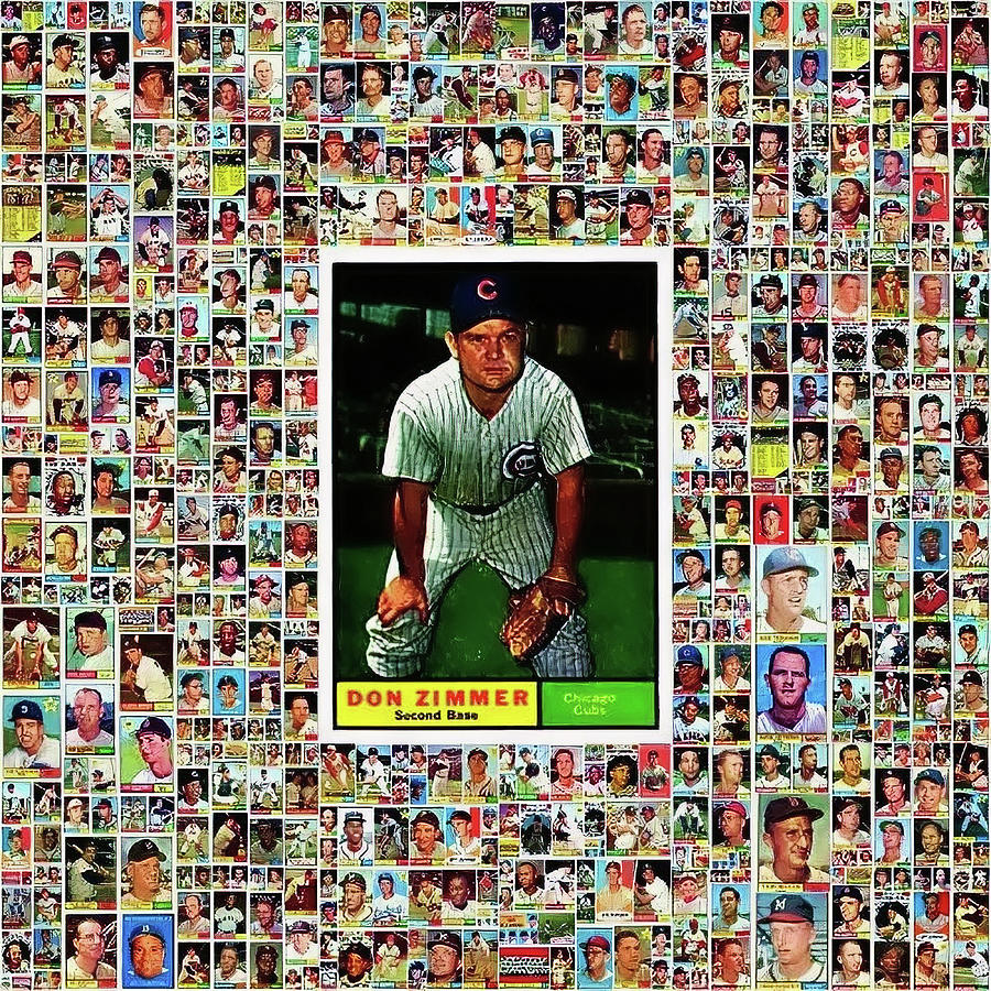 1961 Topps Baseball Cards Complete Set Collage Digital Art by Bob ...