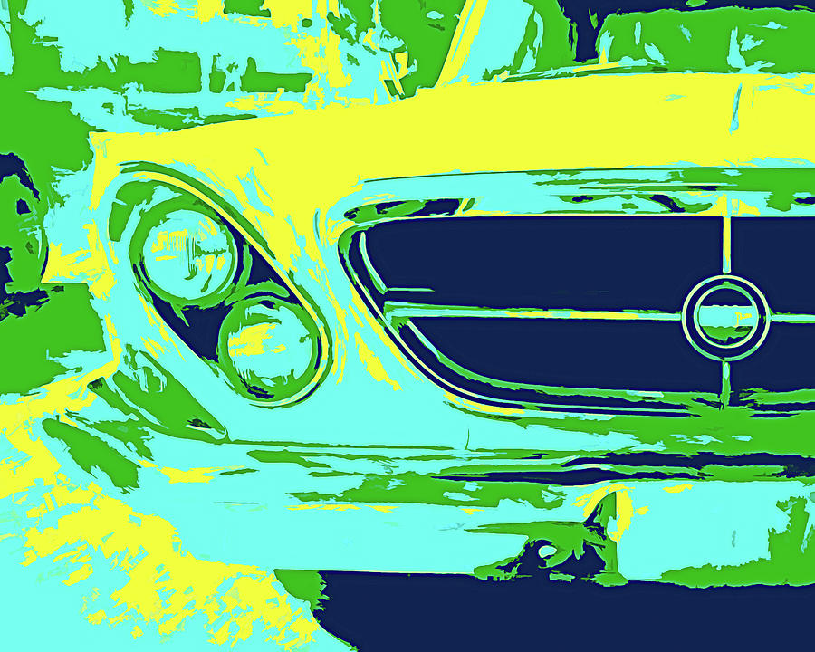 1962 Chrysler 300 Abstract Pop BGY Photograph by DK Digital 1962 Chrysler 300 Abstract Pop BGY Photograph by DK Digital