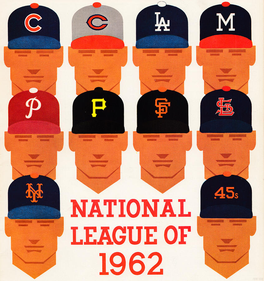 1962 National League Art Mixed Media by Row One Brand