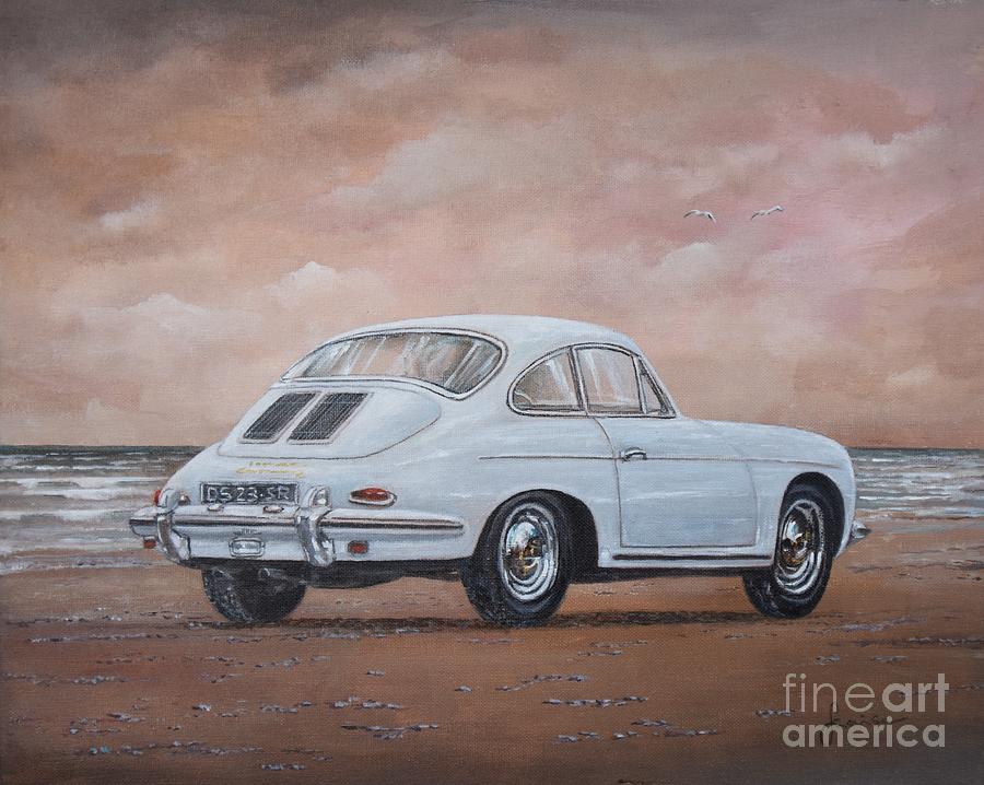 1962 Porsche 356 carrera 2 Painting by Sinisa Saratlic