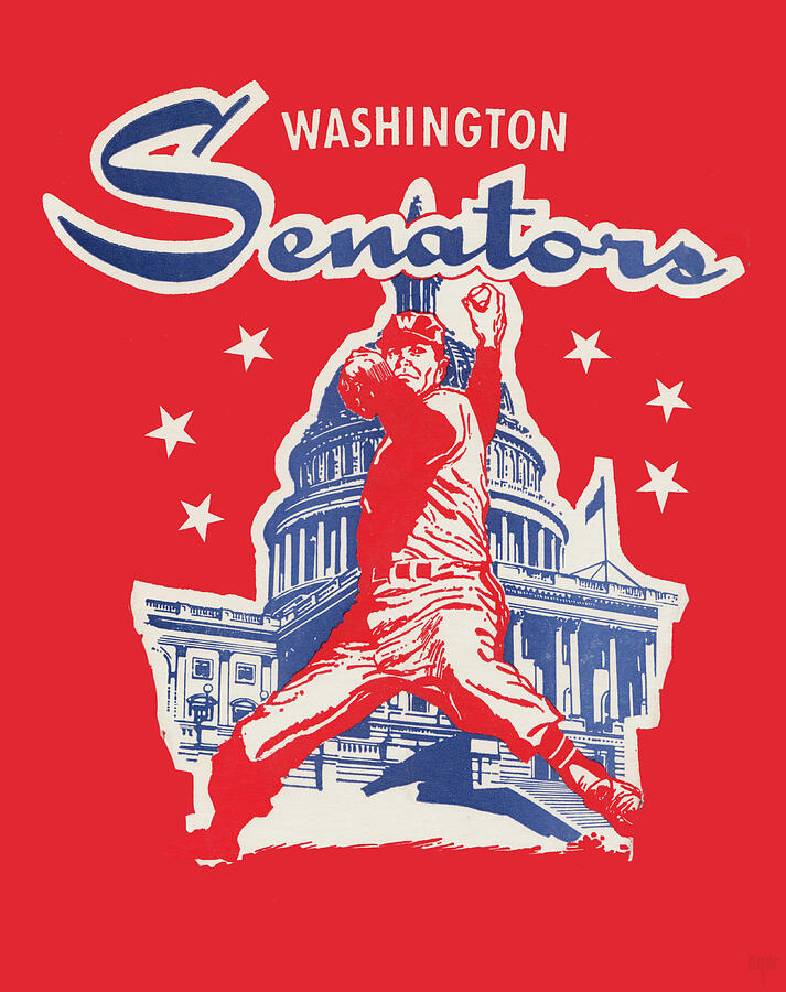 1962 Washington Senators Cover Art Mixed Media by Row One Brand