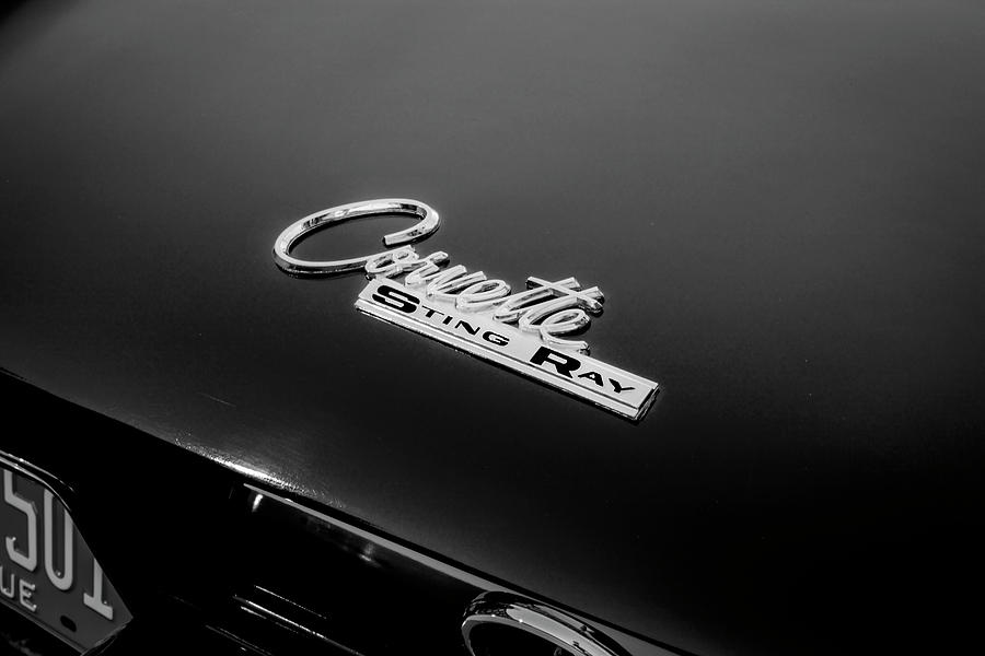  1963 Black Chevrolet Corvette Convertible X121 #1963 Photograph by Rich Franco