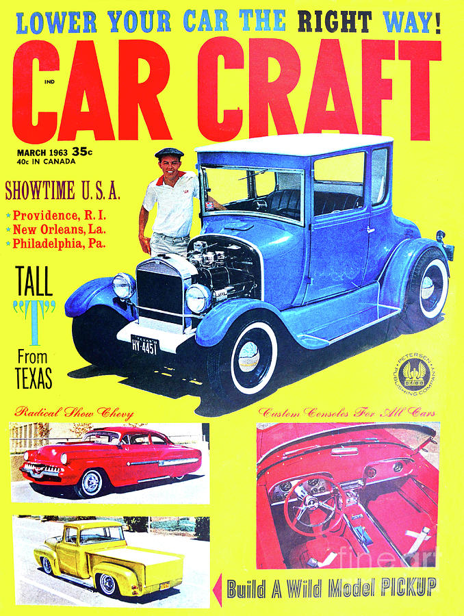 1963 Car Craft mag cover Photograph by David Lee Thompson