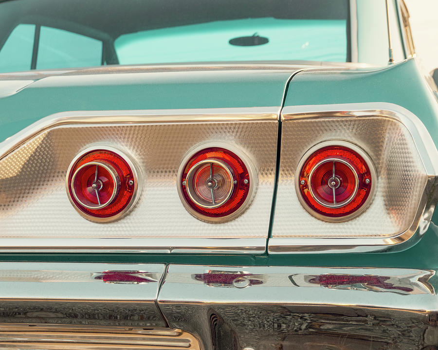 1963 Chevy Impala Taillights Photograph by Jon Woodhams