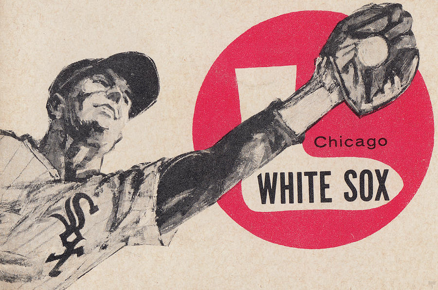 1963 Chicago White Sox Vintage Art Mixed Media by Row One Brand
