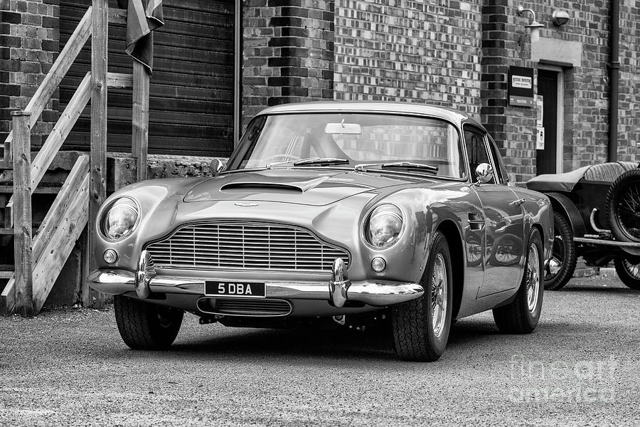 1964 Aston Martin DB5 Car Monochrome Photograph by Tim Gainey