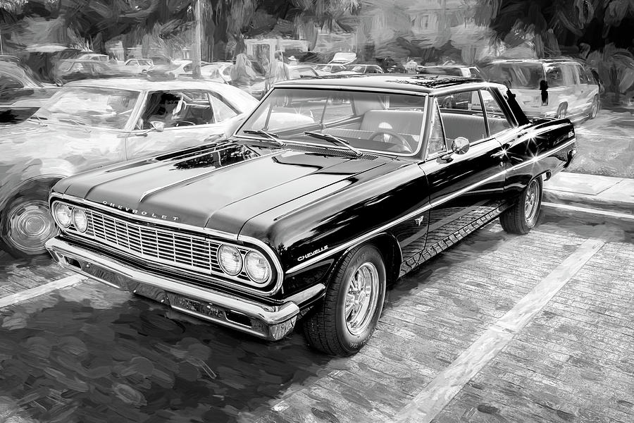 1964 Black Chevelle Malibu X102 Photograph by Rich Franco - Fine Art ...