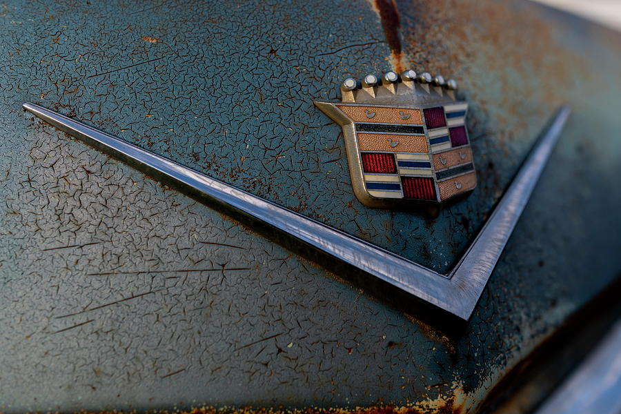 1964 Cadillac Hood Emblem Photograph by Art Whitton