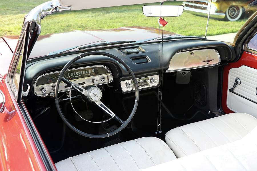1964 Chevy Corvair Dashboard  2457 Photograph by Jack Schultz