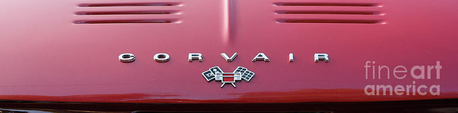 1964 Chevy Corvair Emblem 2458 Photograph by Jack Schultz