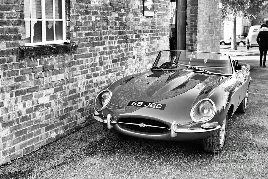 1964 Jaguar E Type Monochrome Photograph by Tim Gainey