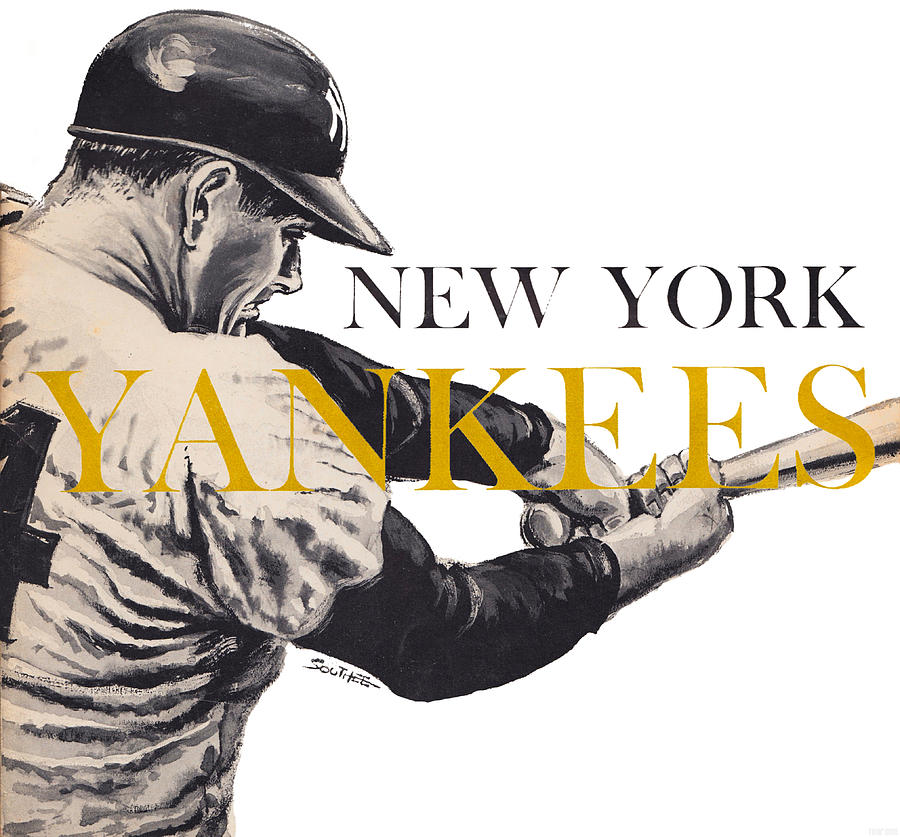 1964 New York Yankees Art by Row One Brand