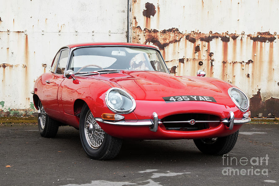 1964 Red Jaguar E Type Photograph by Tim Gainey