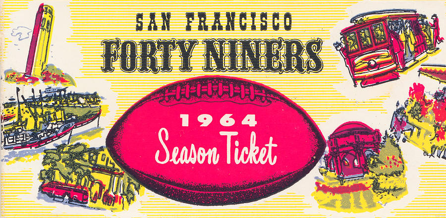 1964 San Francisco Forty Niners Mixed Media by Row One Brand
