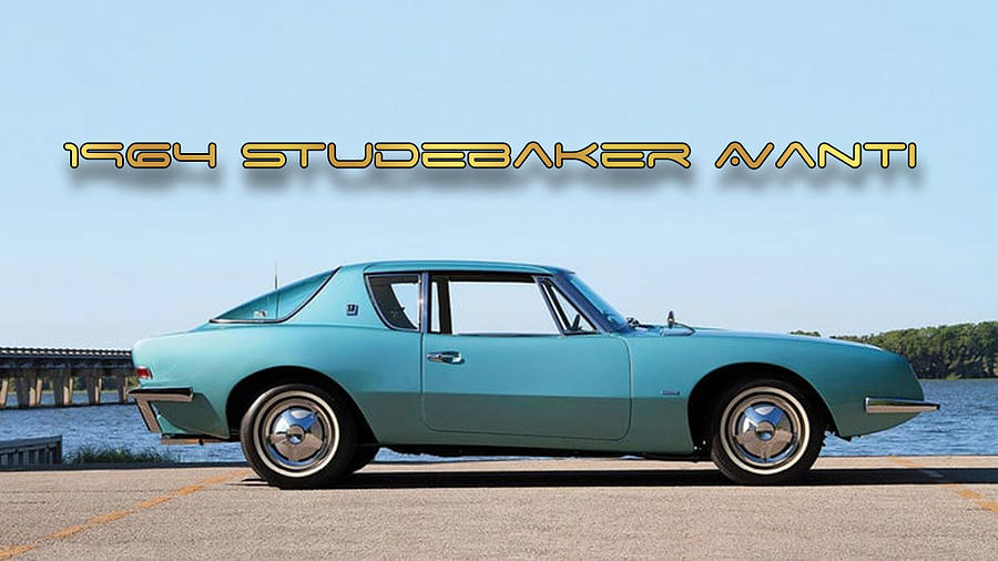 1964 Studebaker Avanti Digital Art by Chuck Staley