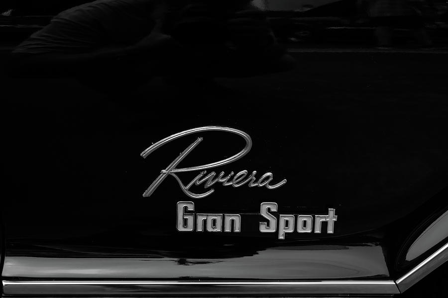 1965 Buick Riviera Gran Sport Fender Emblem Detail Photograph