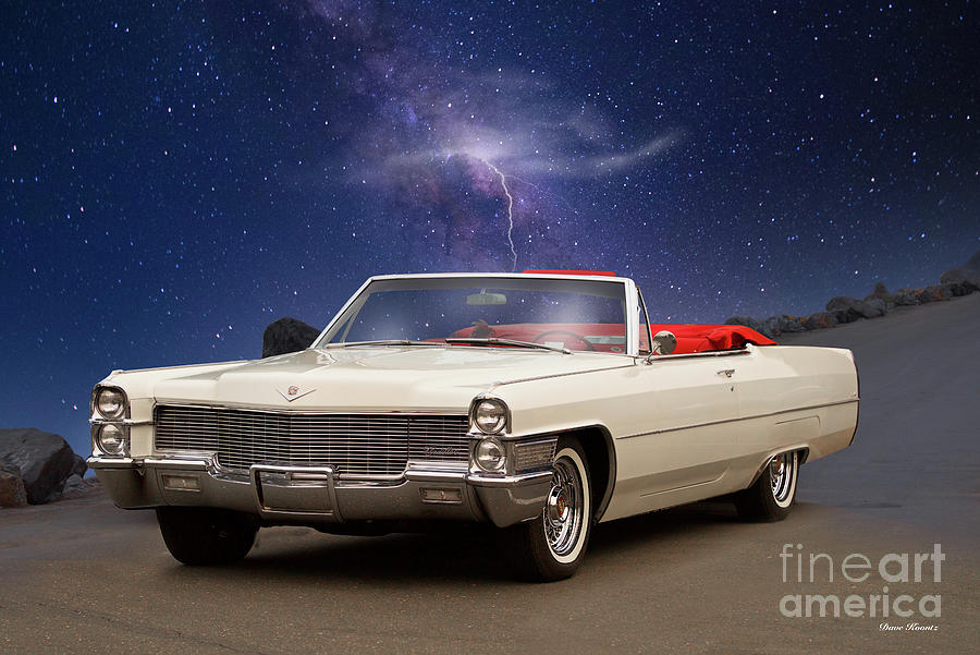 1965 Cadillac DeVille Convertible Photograph by Dave Koontz