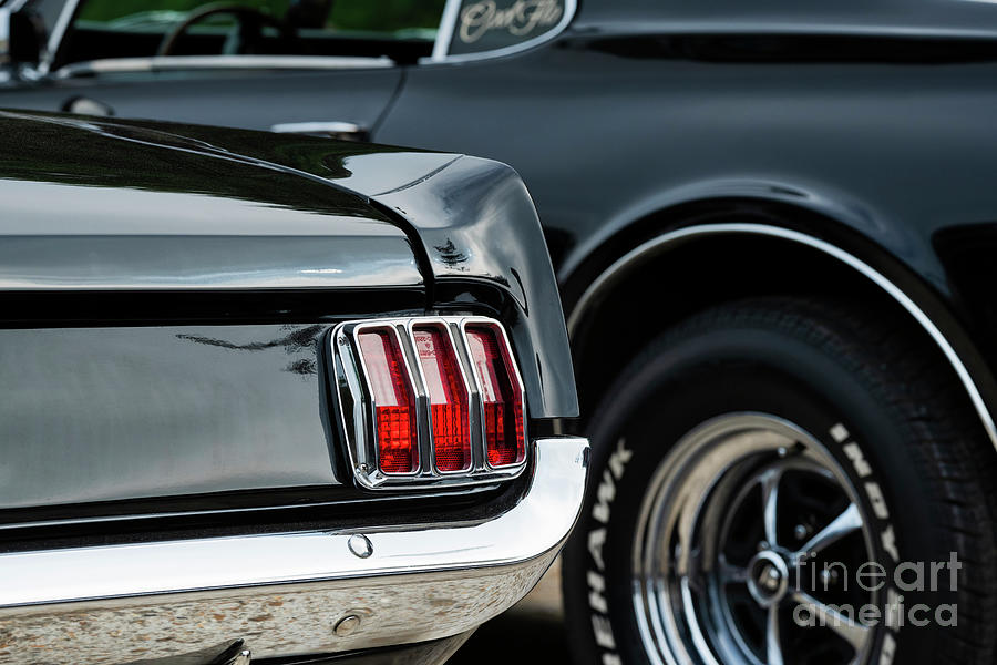 1965 Ford Mustang Rear Abstract Photograph by Tim Gainey