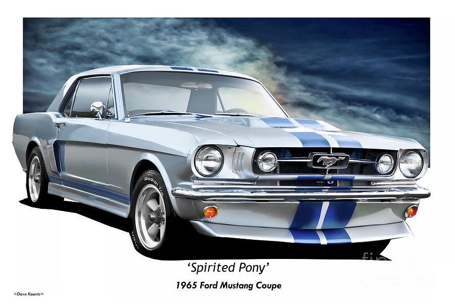 1965 Ford Mustang Spirited Pony Coupe Photograph by Dave Koontz