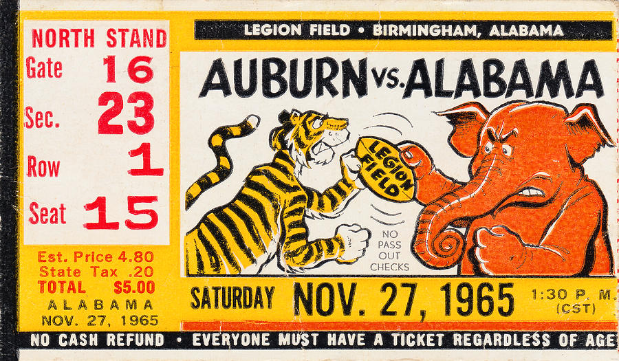 1965 Iron Bowl Mixed Media by Row One Brand