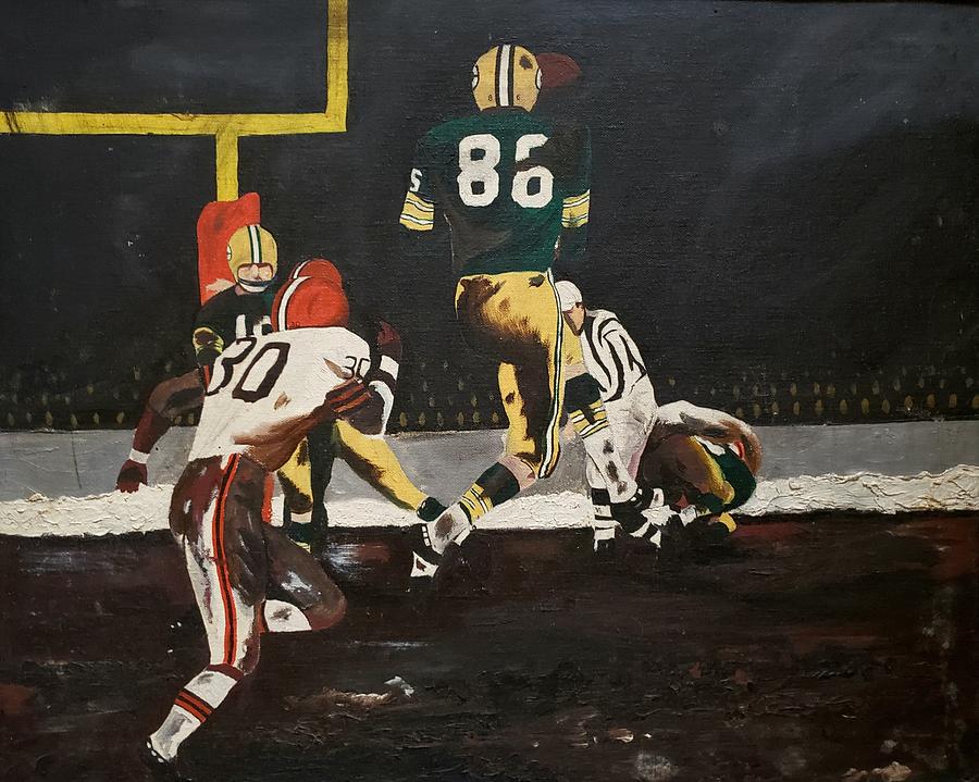 1965 NFL Championship Game. Painting by Douglas Lentz - Fine Art America